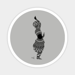 Indian Classical Dancer Magnet
